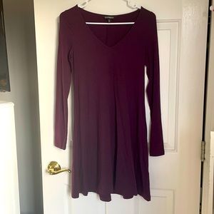 Express Flowy Purple long sleeve comfy dress
